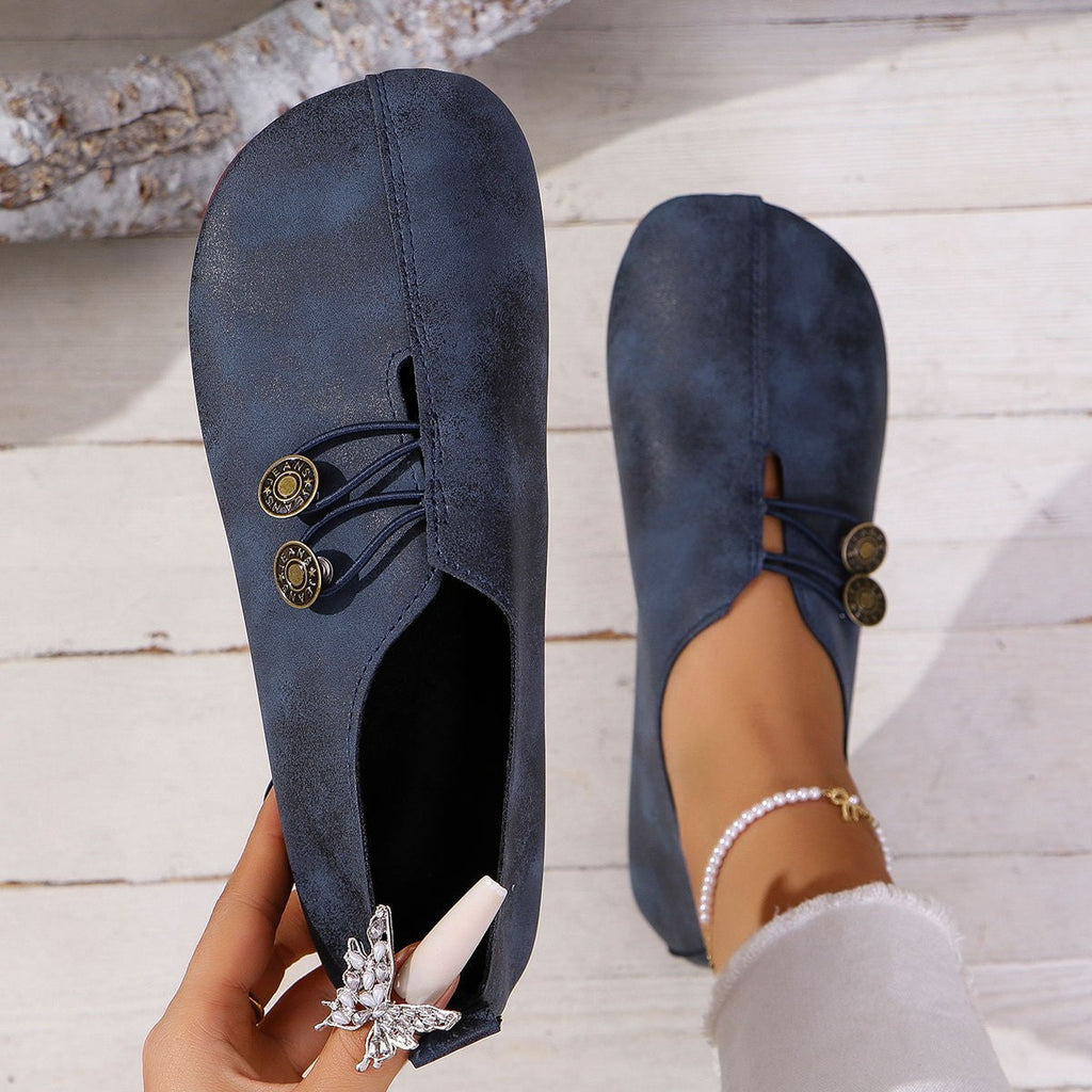 PU Leather Slip-On Sandals