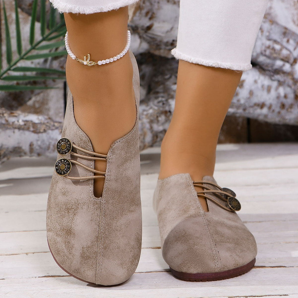 PU Leather Slip-On Sandals