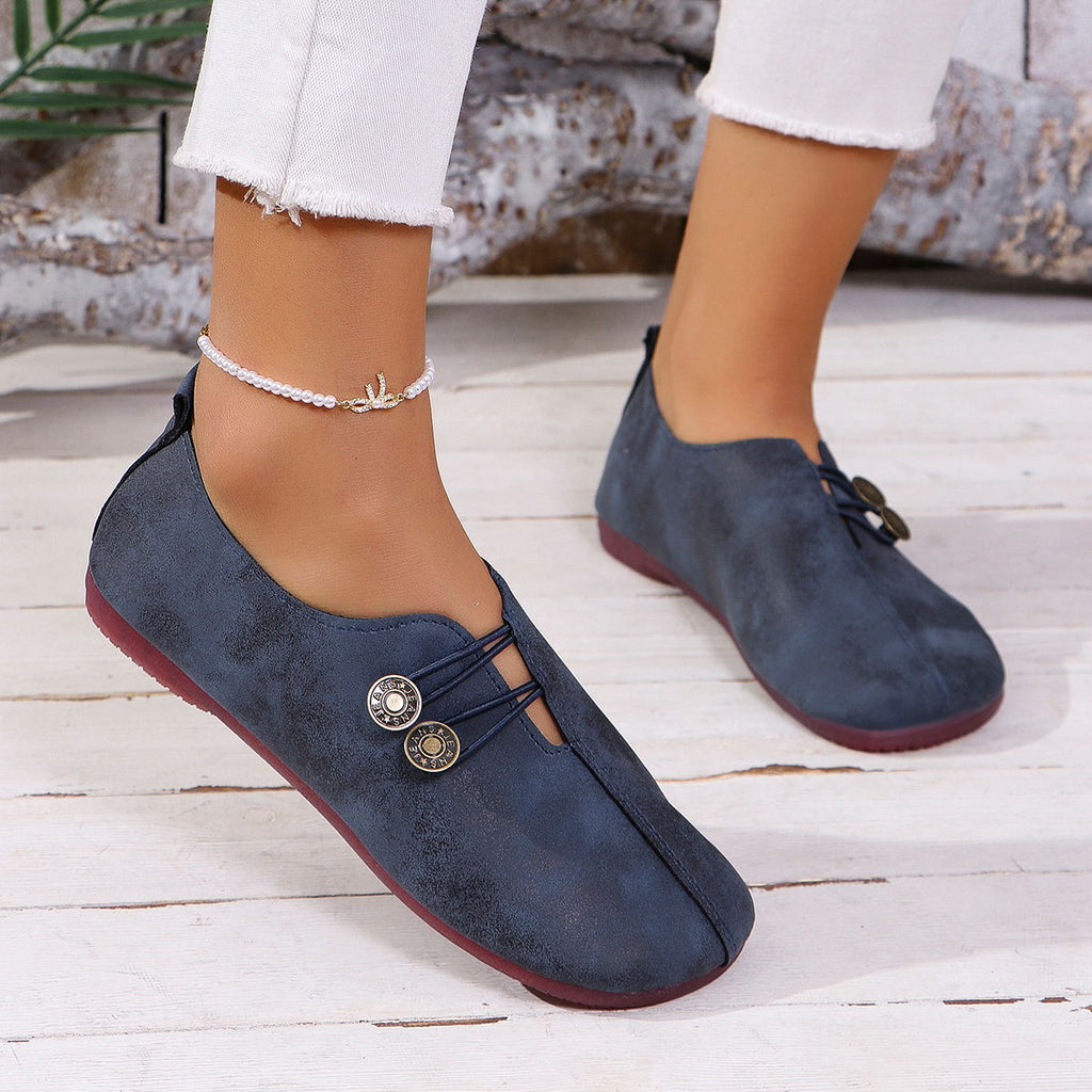 PU Leather Slip-On Sandals