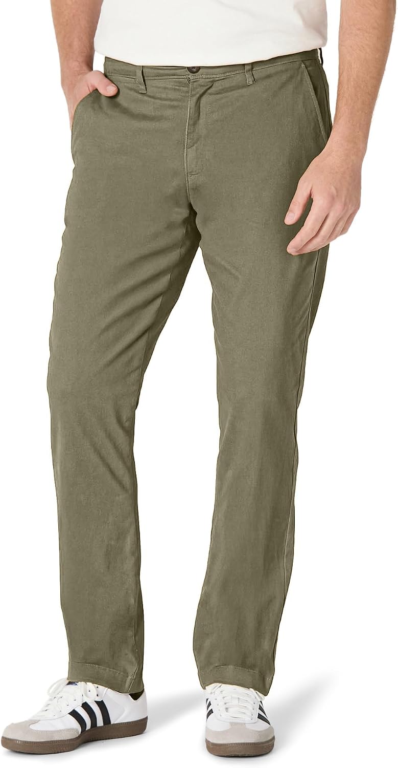 Amazon Essentials Men's Athletic-Fit Stretch Chino Pants, Casual Business Wear