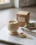 Jesmonite Pedestal Candle