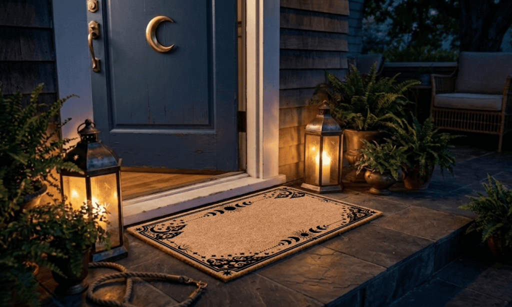 Constellations Border Personalized Coir Mat