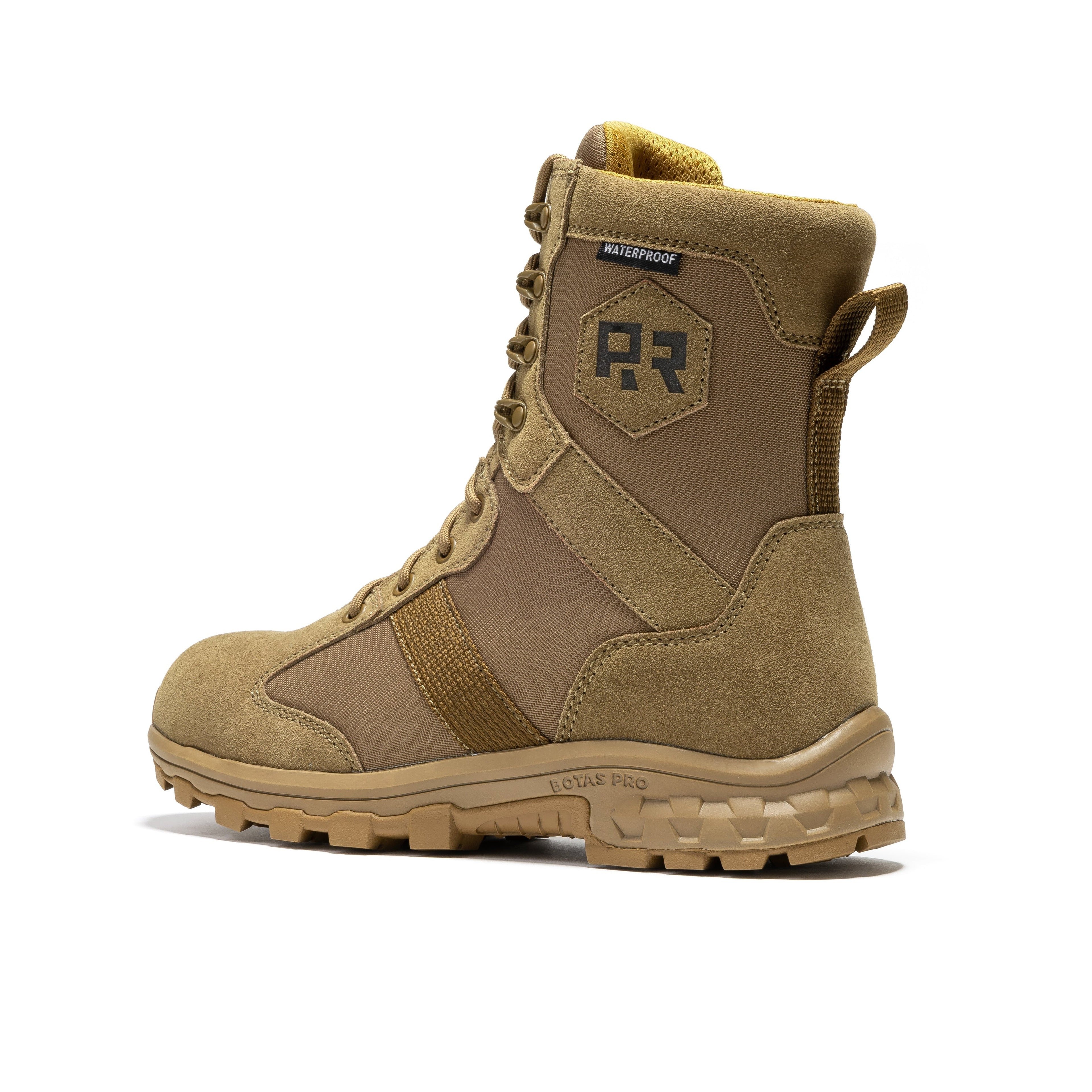 ROCKROOSTER Colmar Coyote 8 inch Suede Leather Waterproof Tactical & Military Boots AB500