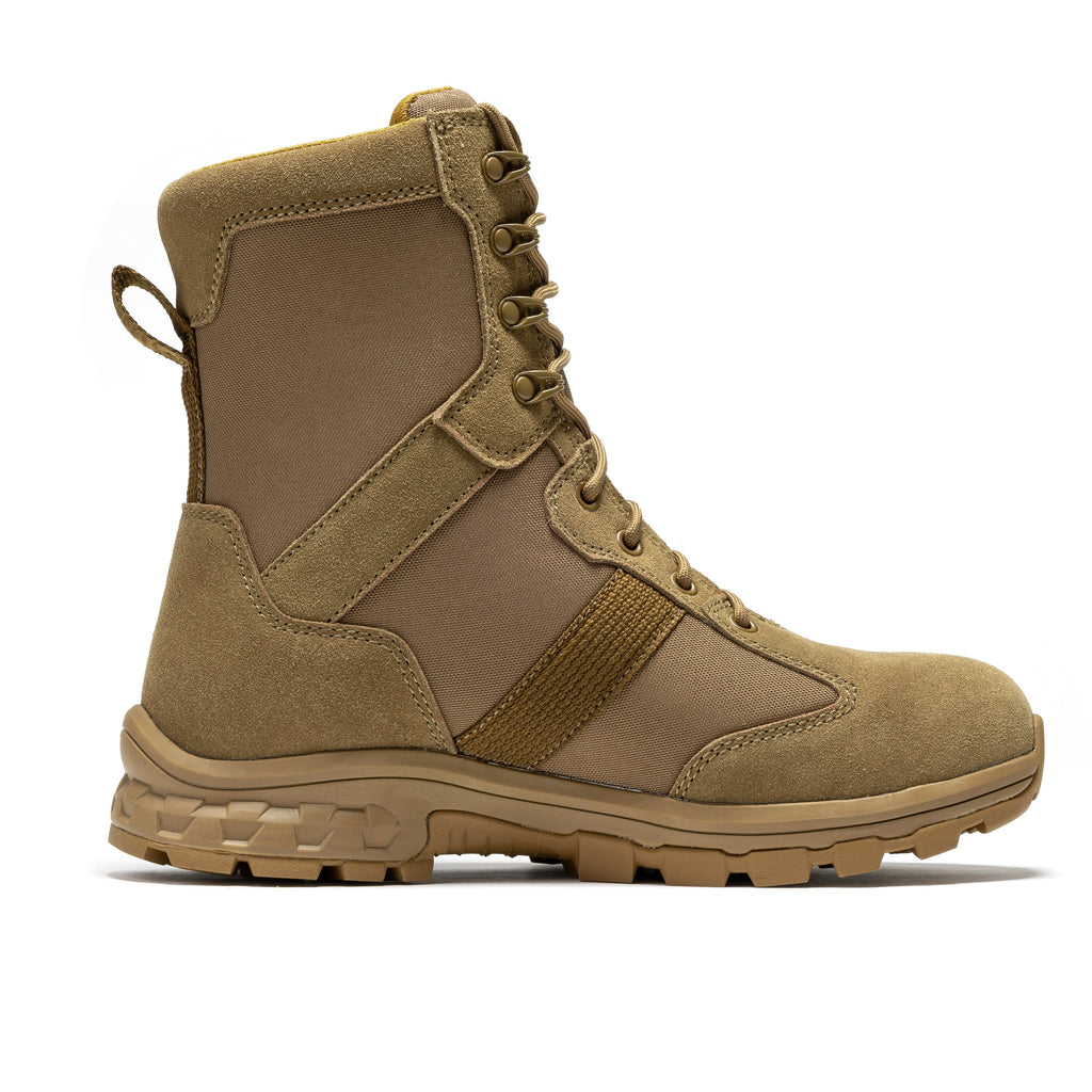 ROCKROOSTER Colmar Coyote 8 inch Suede Leather Waterproof Tactical & Military Boots AB500