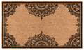 Mandala Border Personalized Coir Mat