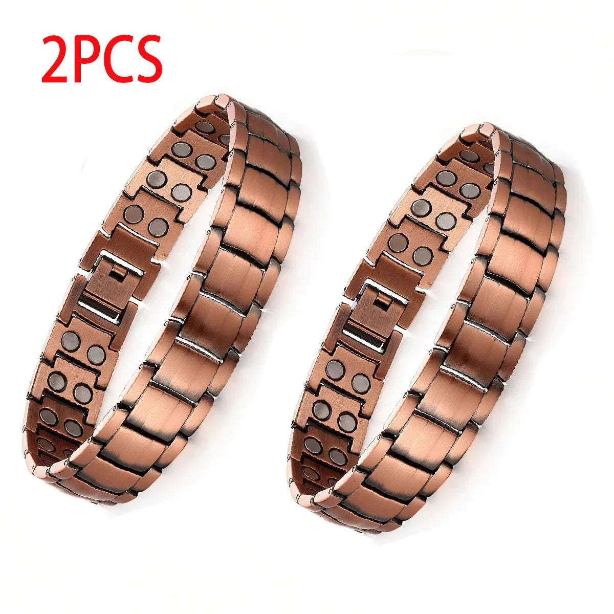 Men's Purple Copper Magnetic Therapy Bracelet for Exercise, Running, Joint Pain Relief, Jewelry
