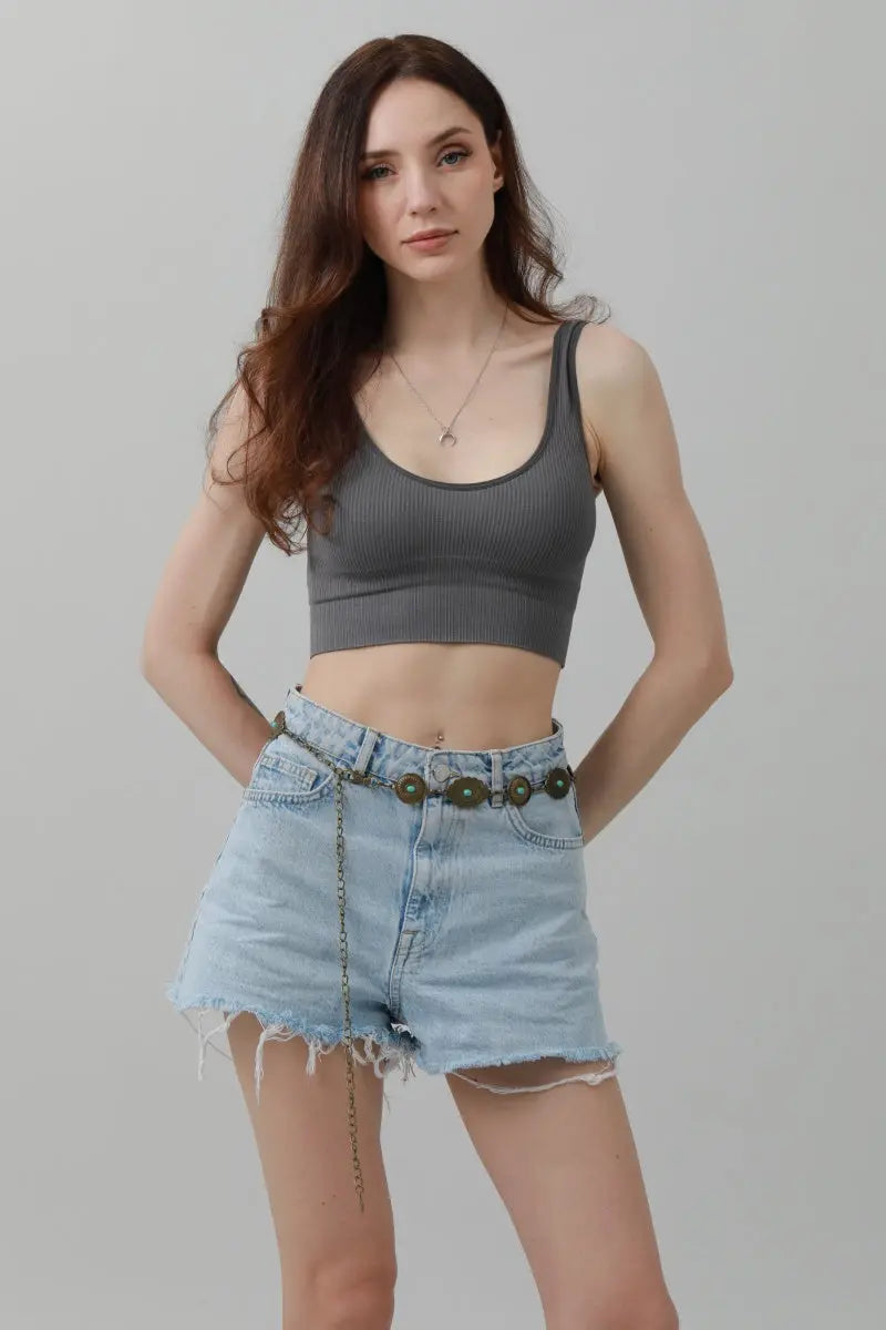 Bohemian Turquoise Waist Chain – Geometric Link Belt💎