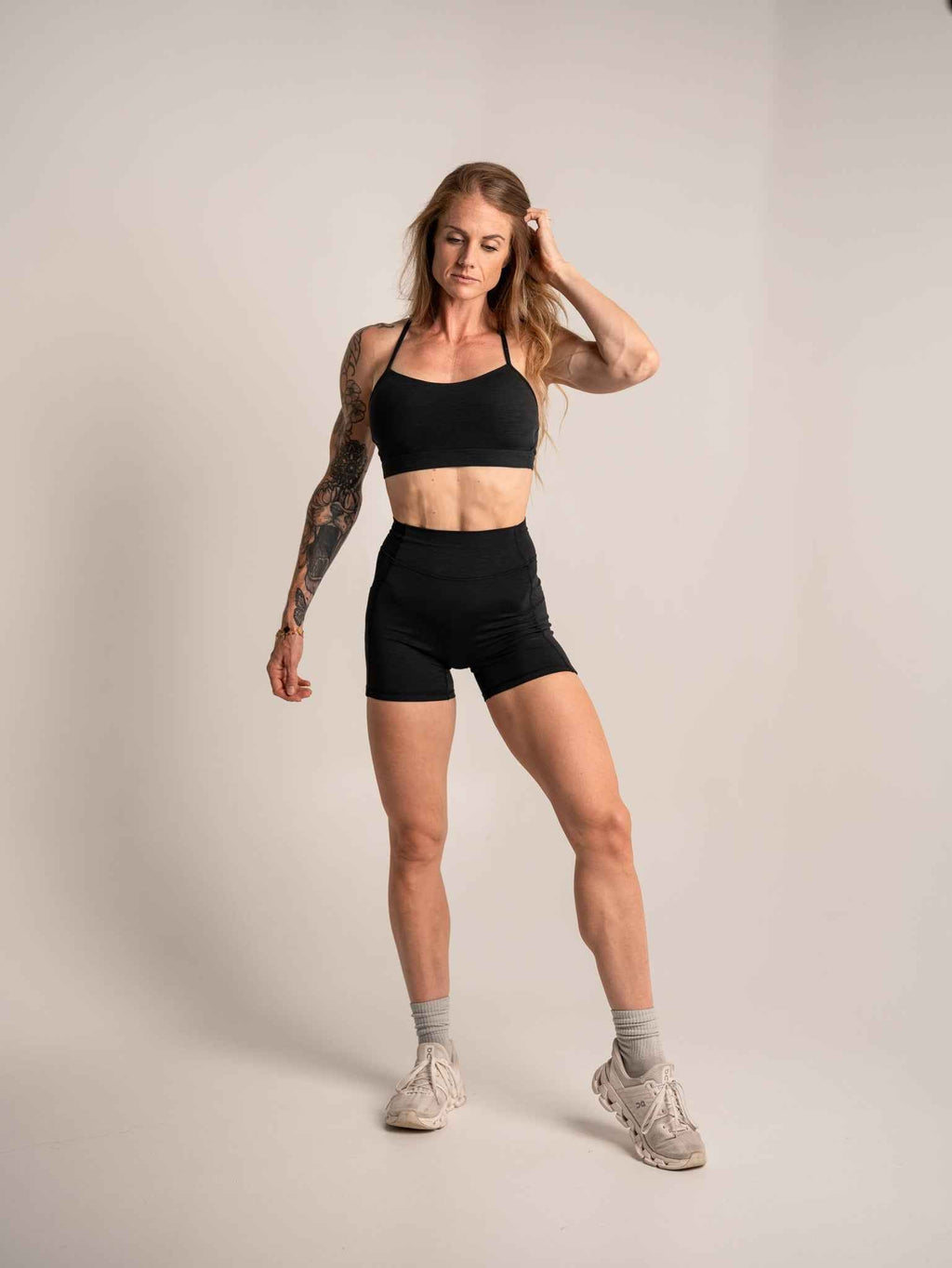 WOMEN'S | DEBUT 4-INCH SHORT : BLACK