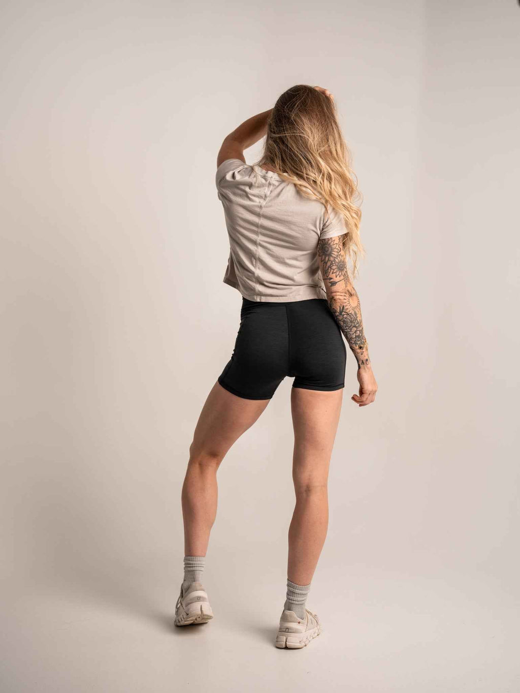WOMEN'S | ENCORE CROP TEE : BONE
