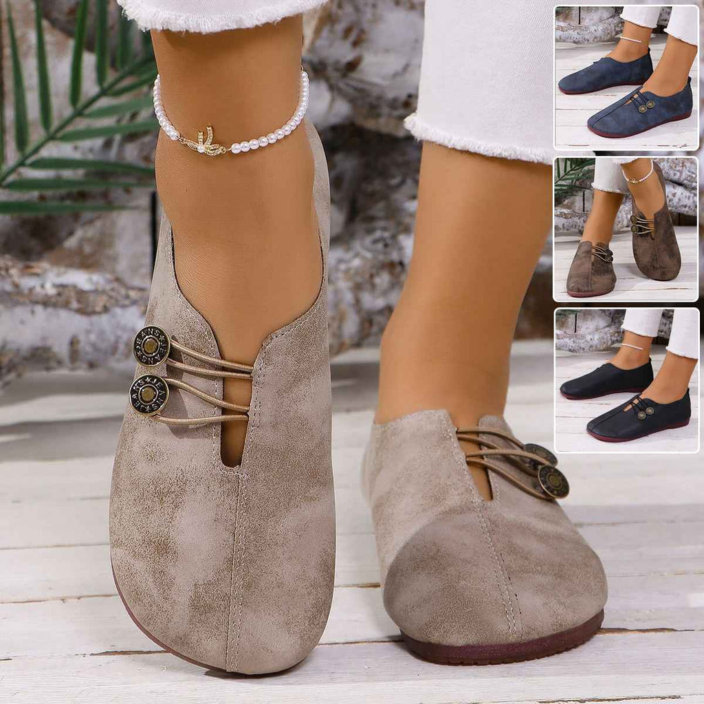 PU Leather Slip-On Sandals