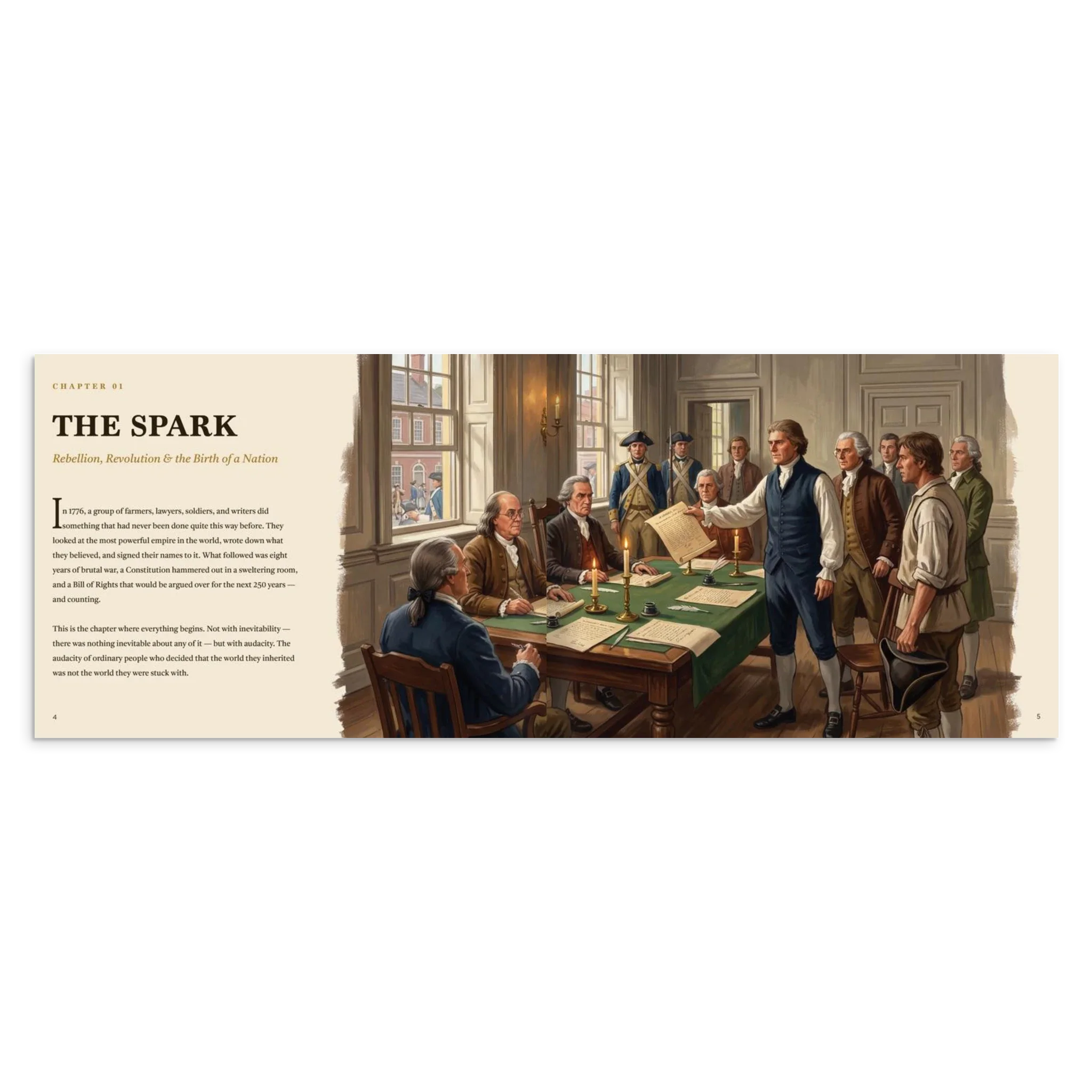 250 Years of American History: America's 250th Anniversary Coffee Table Book (200 Pages)