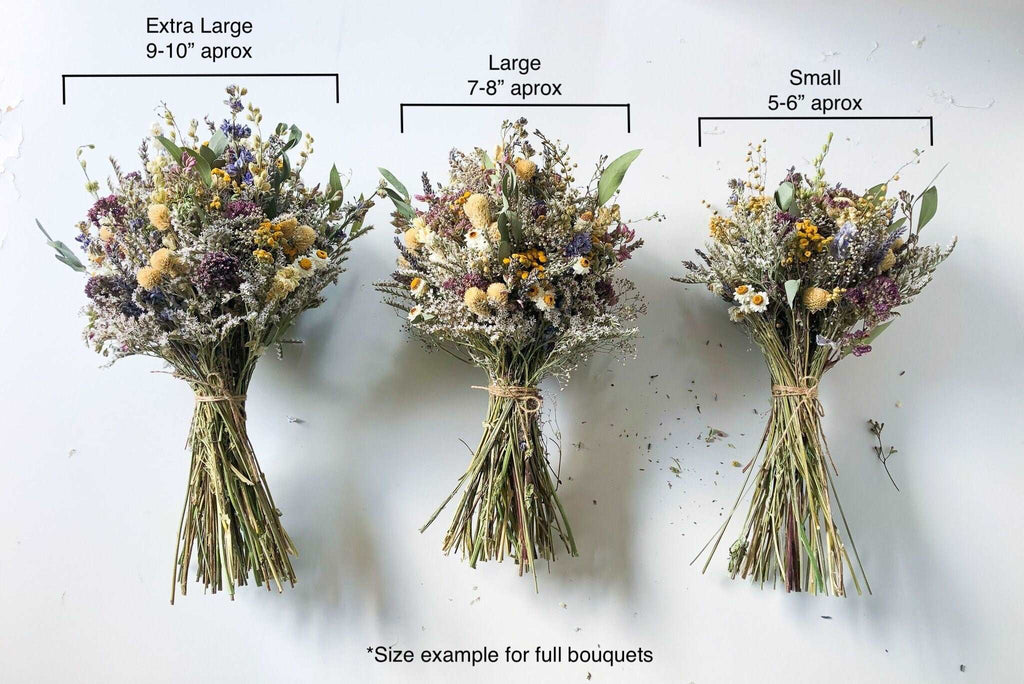 Dried Flower Corsage with Red Roses & Blue Lavender / Bridal bouquet for Wedding / Rustic Boho and Wedding Accessories / Wildflowers