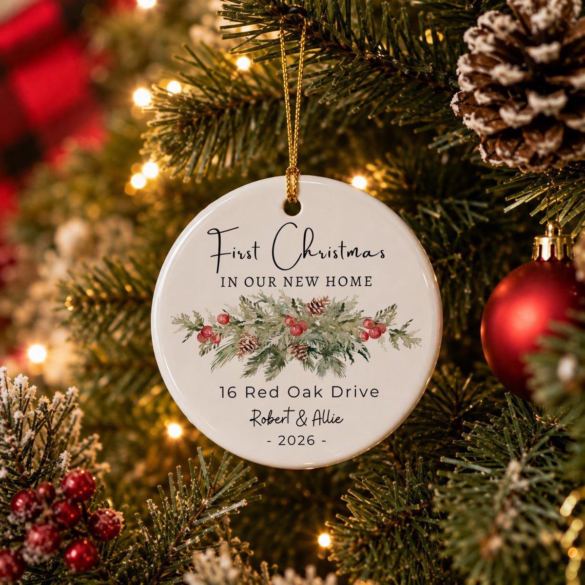 First Christmas in New Home Ornament 2026