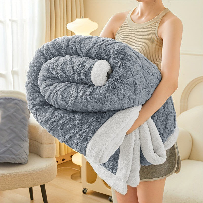 400GSM Ultra Soft Fleece Throw Blanket Twin Queen King, Cozy Bed Sofa Blanket