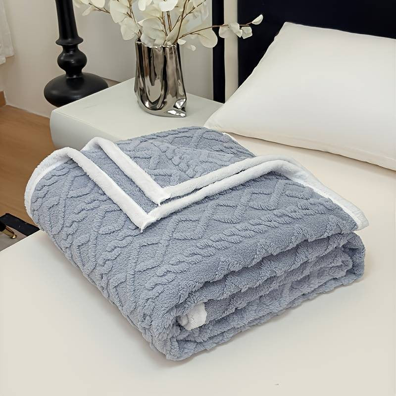 400GSM Ultra Soft Fleece Throw Blanket Twin Queen King, Cozy Bed Sofa Blanket