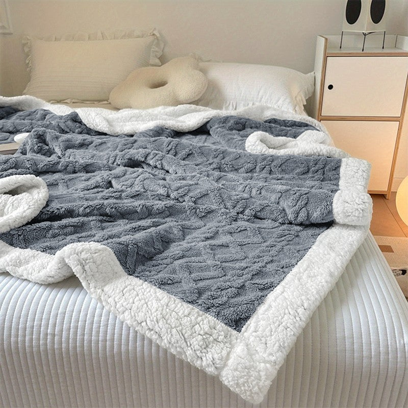 400GSM Ultra Soft Fleece Throw Blanket Twin Queen King, Cozy Bed Sofa Blanket