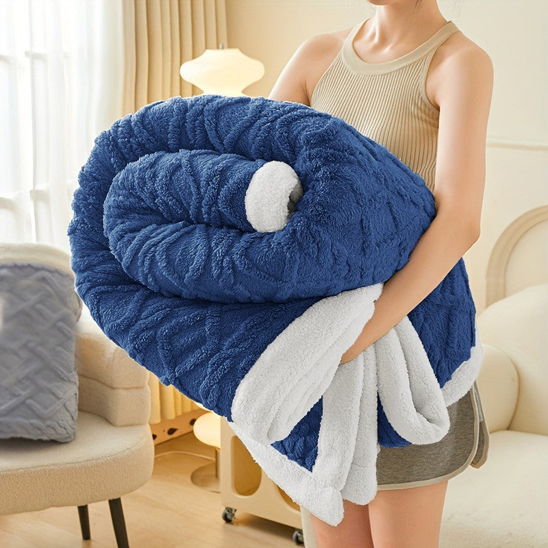 400GSM Ultra Soft Fleece Throw Blanket Twin Queen King, Cozy Bed Sofa Blanket
