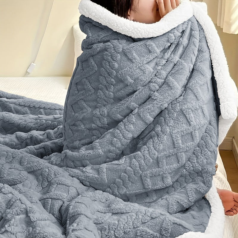 400GSM Ultra Soft Fleece Throw Blanket Twin Queen King, Cozy Bed Sofa Blanket