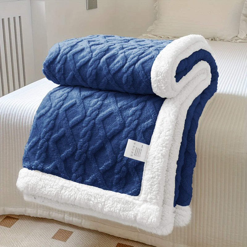 400GSM Ultra Soft Fleece Throw Blanket Twin Queen King, Cozy Bed Sofa Blanket