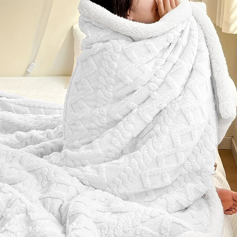 400GSM Ultra Soft Fleece Throw Blanket Twin Queen King, Cozy Bed Sofa Blanket