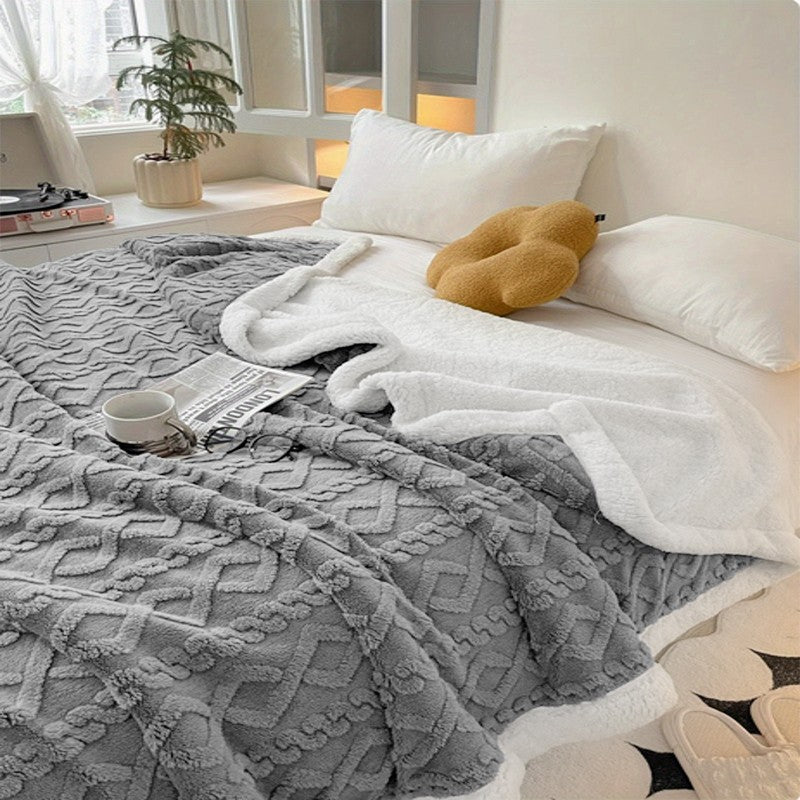 400GSM Ultra Soft Fleece Throw Blanket Twin Queen King, Cozy Bed Sofa Blanket