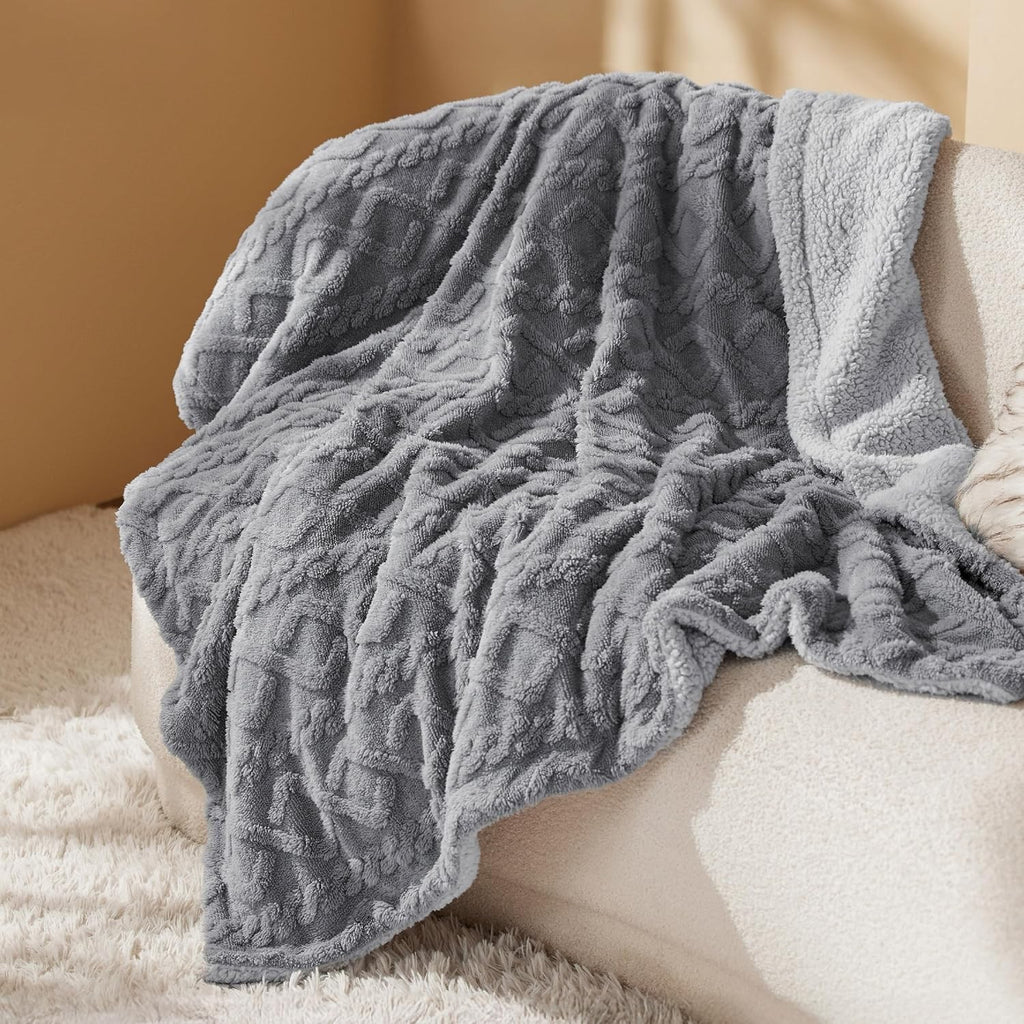 400GSM Ultra Soft Fleece Throw Blanket Twin Queen King, Cozy Bed Sofa Blanket