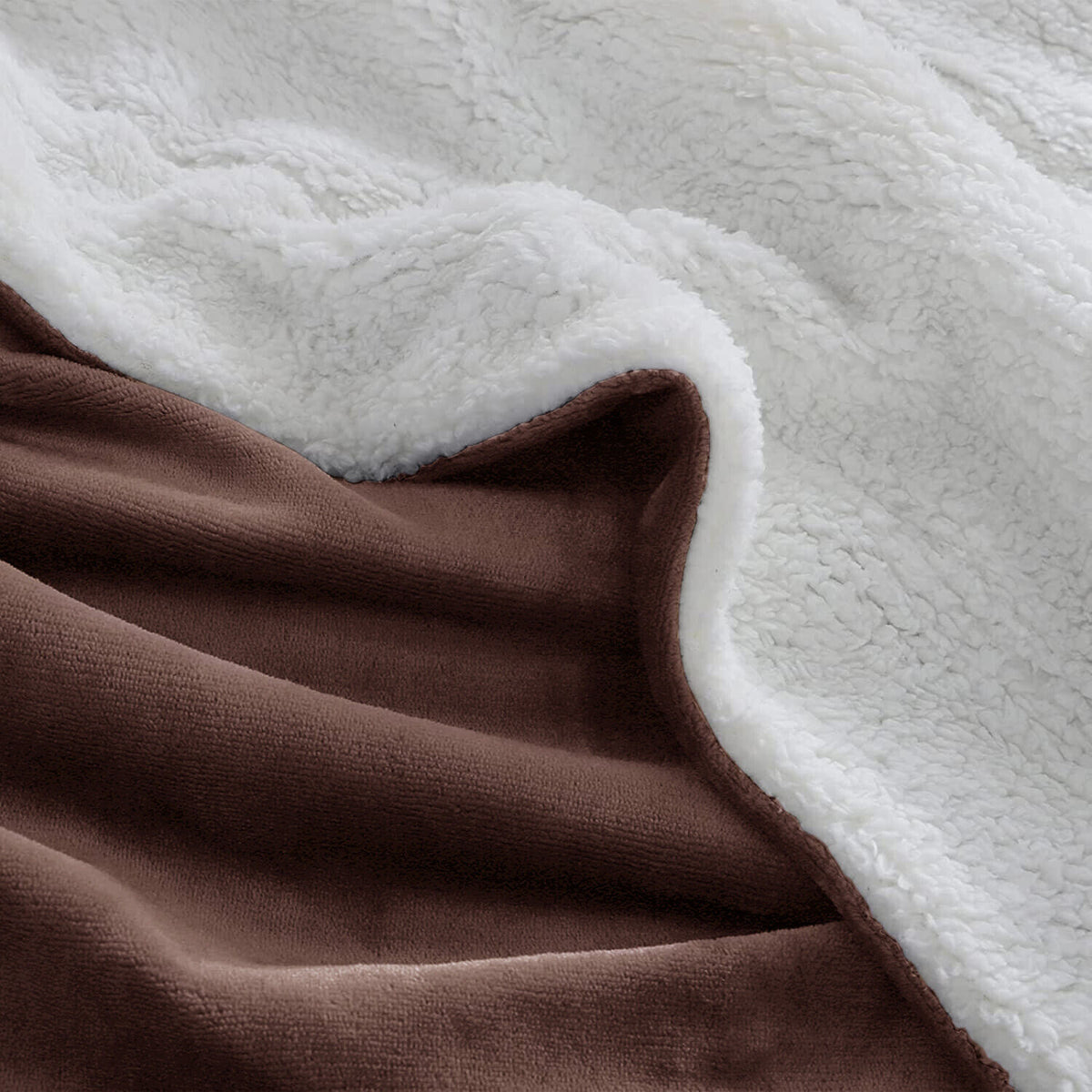 Large Sherpa Fleece Blanket 400 Gsm Super Soft Reversible Warm Sofa Bed Throws