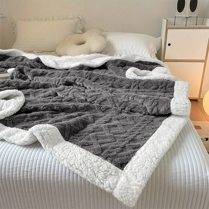 400GSM Ultra Soft Fleece Throw Blanket Twin Queen King, Cozy Bed Sofa Blanket