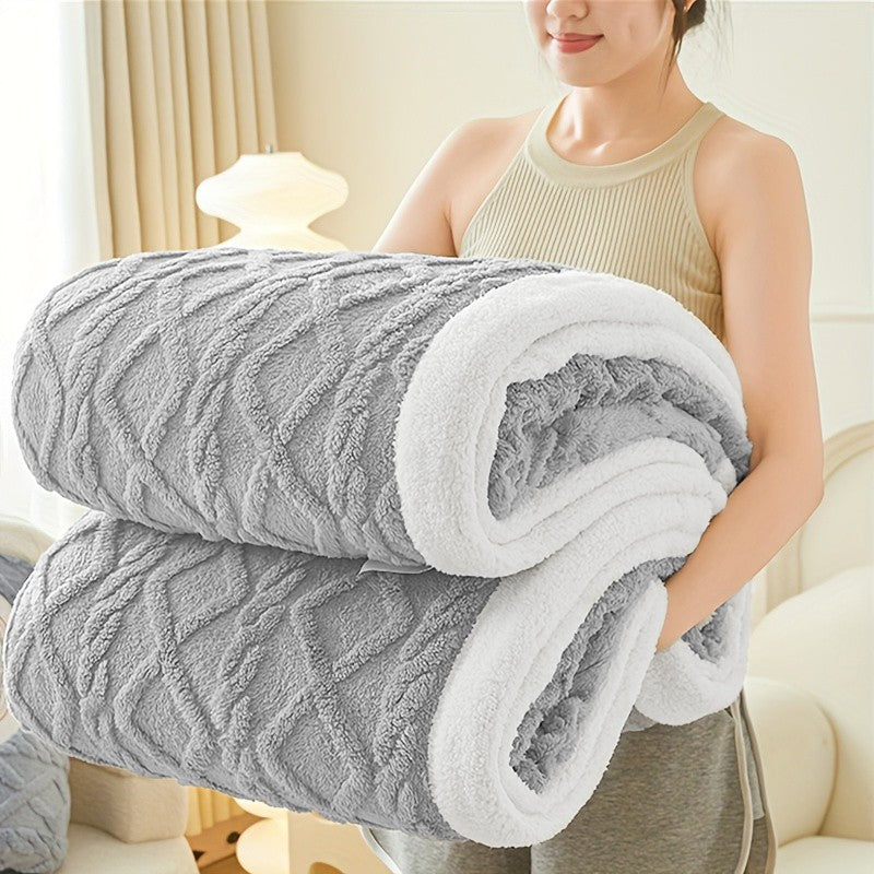 400GSM Ultra Soft Fleece Throw Blanket Twin Queen King, Cozy Bed Sofa Blanket