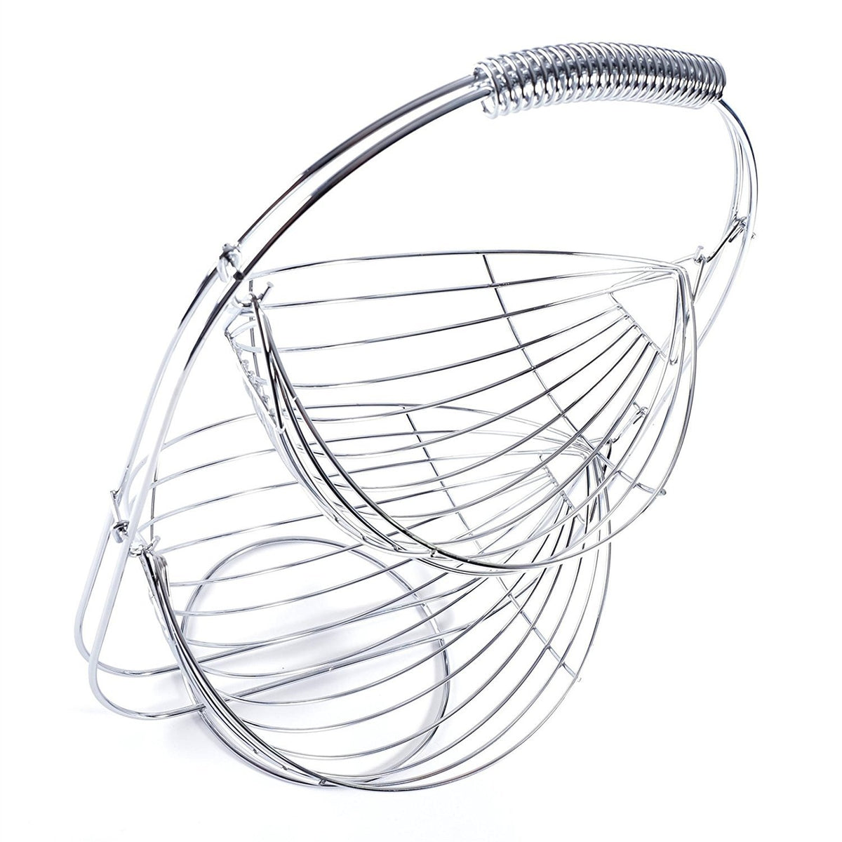 Chrome Swinging Fruit Vegetable Bowl Basket 2 & 3 Tier Rack Storage Stand Holder