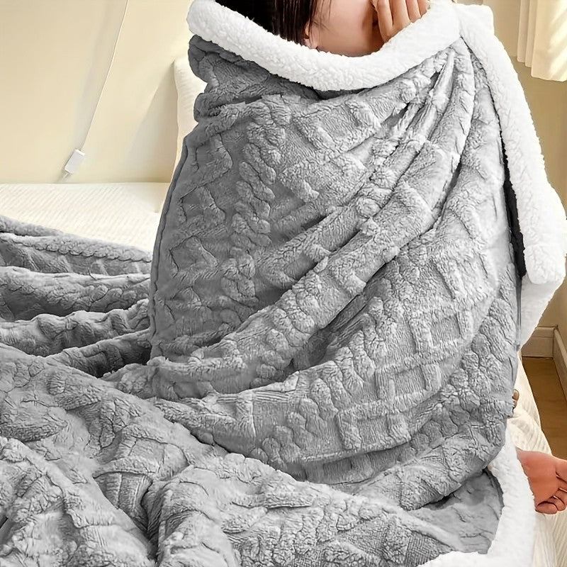 400GSM Ultra Soft Fleece Throw Blanket Twin Queen King, Cozy Bed Sofa Blanket