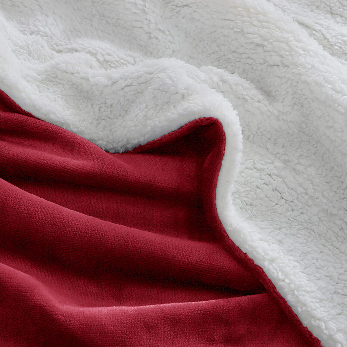 Large Sherpa Fleece Blanket 400 Gsm Super Soft Reversible Warm Sofa Bed Throws