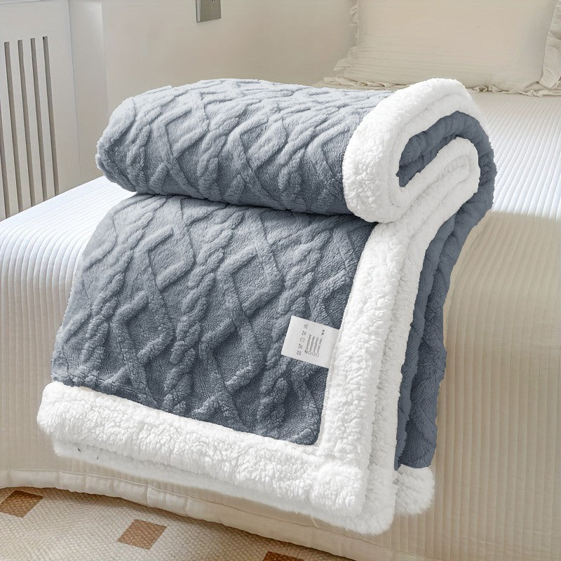 400GSM Ultra Soft Fleece Throw Blanket Twin Queen King, Cozy Bed Sofa Blanket