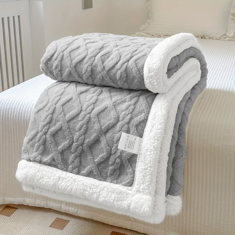 400GSM Ultra Soft Fleece Throw Blanket Twin Queen King, Cozy Bed Sofa Blanket