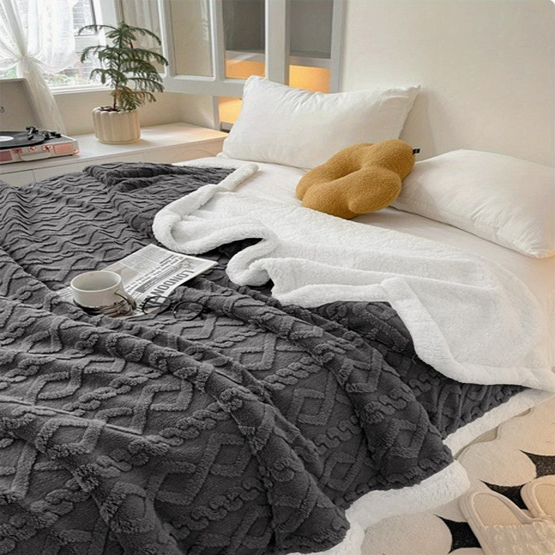400GSM Ultra Soft Fleece Throw Blanket Twin Queen King, Cozy Bed Sofa Blanket