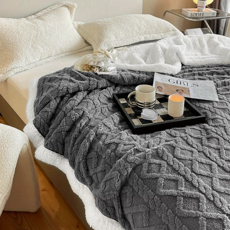 400GSM Ultra Soft Fleece Throw Blanket Twin Queen King, Cozy Bed Sofa Blanket