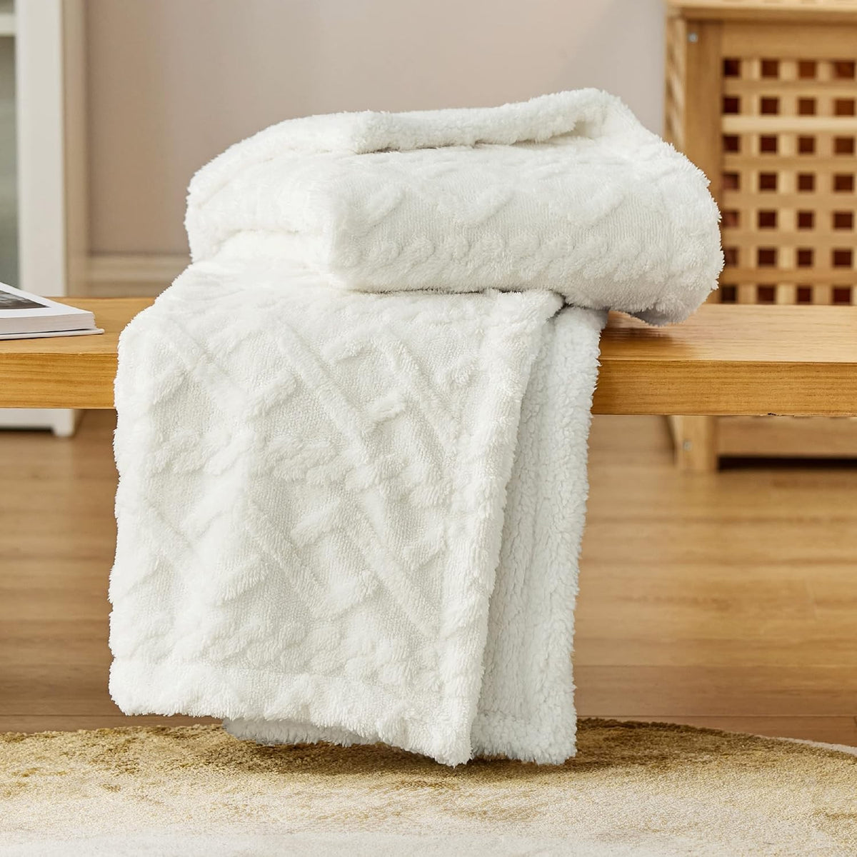 400GSM Ultra Soft Fleece Throw Blanket Twin Queen King, Cozy Bed Sofa Blanket