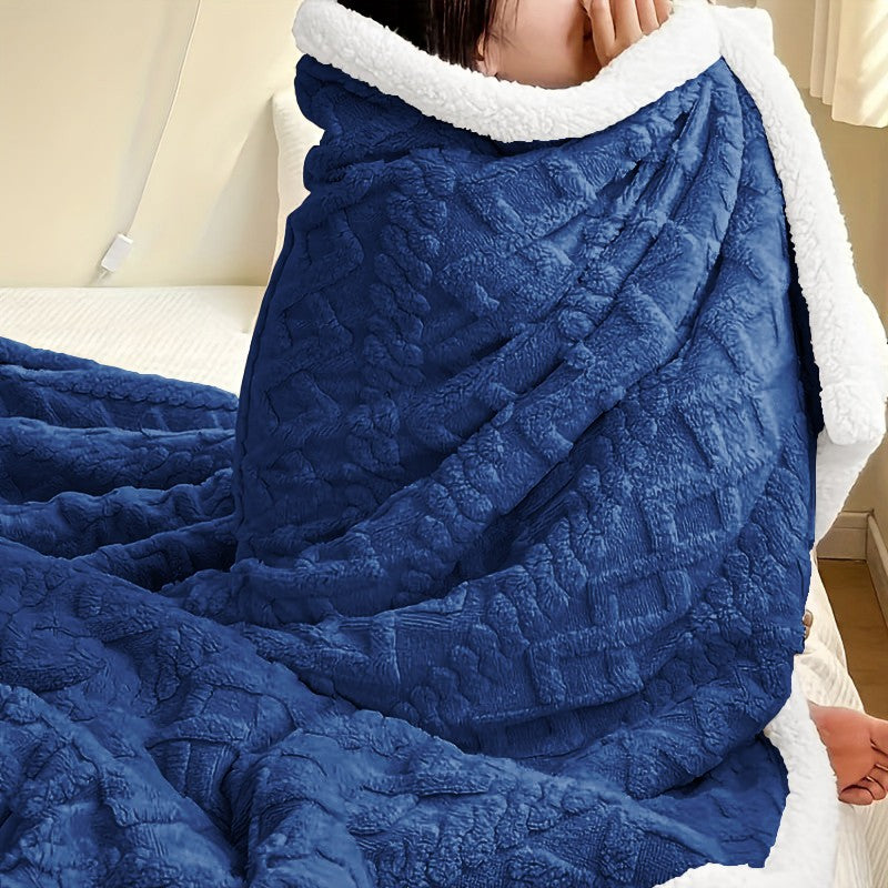 400GSM Ultra Soft Fleece Throw Blanket Twin Queen King, Cozy Bed Sofa Blanket