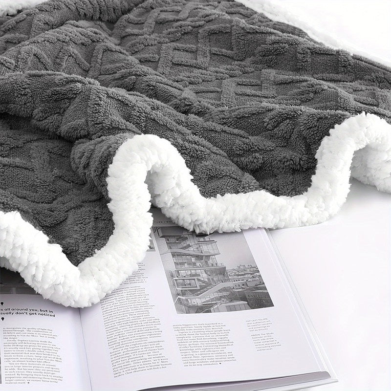 400GSM Ultra Soft Fleece Throw Blanket Twin Queen King, Cozy Bed Sofa Blanket