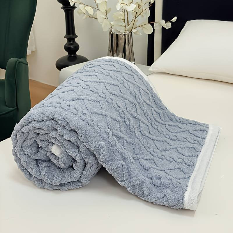 400GSM Ultra Soft Fleece Throw Blanket Twin Queen King, Cozy Bed Sofa Blanket