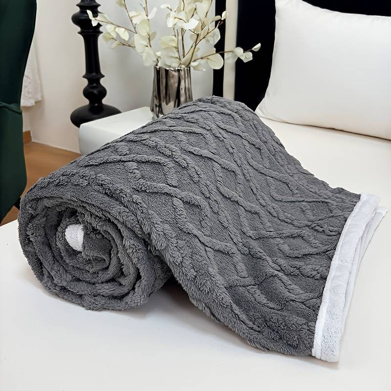 400GSM Ultra Soft Fleece Throw Blanket Twin Queen King, Cozy Bed Sofa Blanket