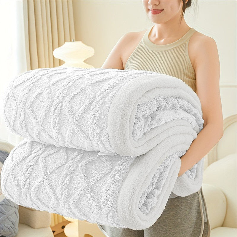 400GSM Ultra Soft Fleece Throw Blanket Twin Queen King, Cozy Bed Sofa Blanket