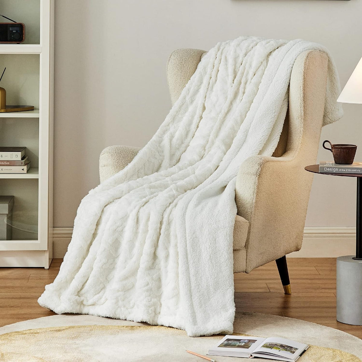 400GSM Ultra Soft Fleece Throw Blanket Twin Queen King, Cozy Bed Sofa Blanket